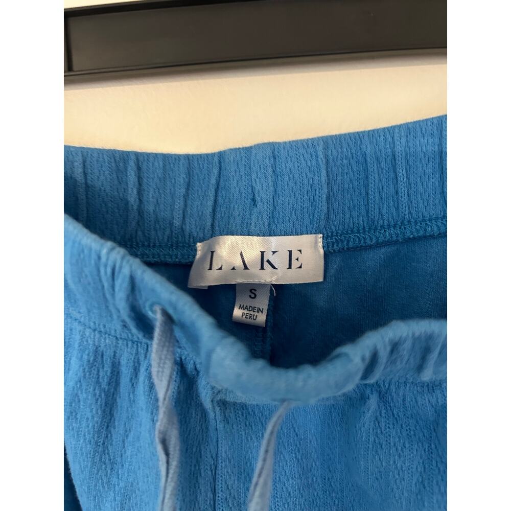 LAKE Pointelle Pajama Shorts Set Blue Tank Top Shorts 100% Pima Cotton GUC S - Picture 12 of 12